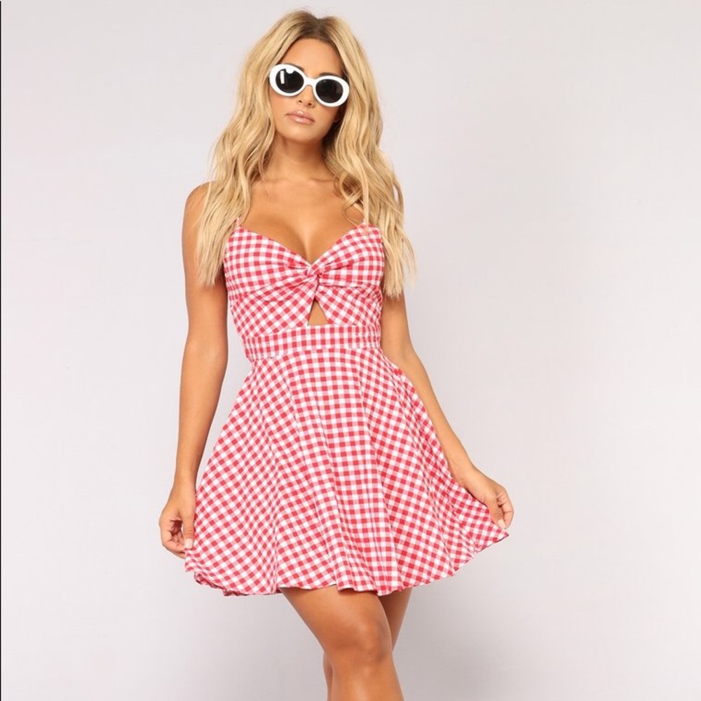 Lunch Date Gingham Dress